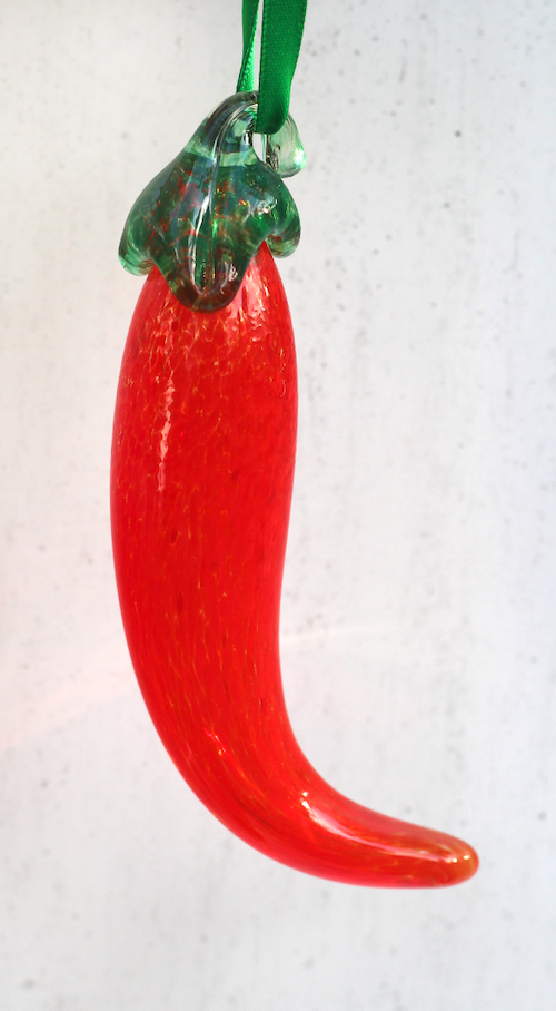 Click to view detail for DB-1081 Ornament Pepper-Red 1x1x4 $37